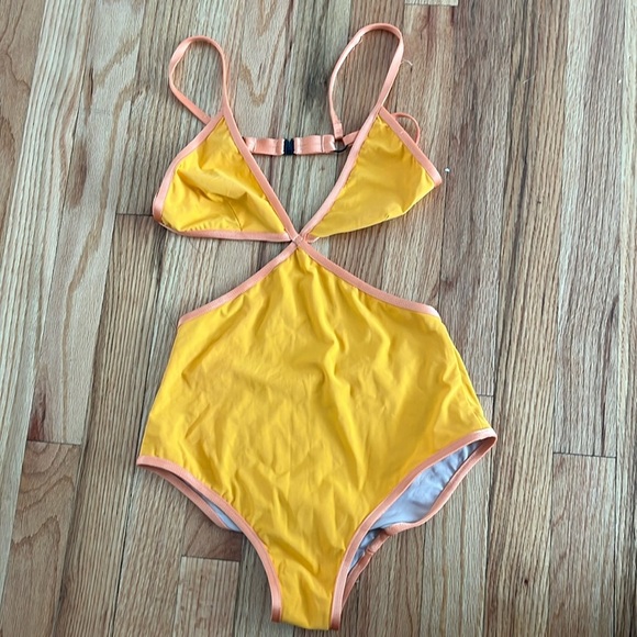 RACHEL COMEY orange matriarch swimsuit size small - Picture 3 of 6